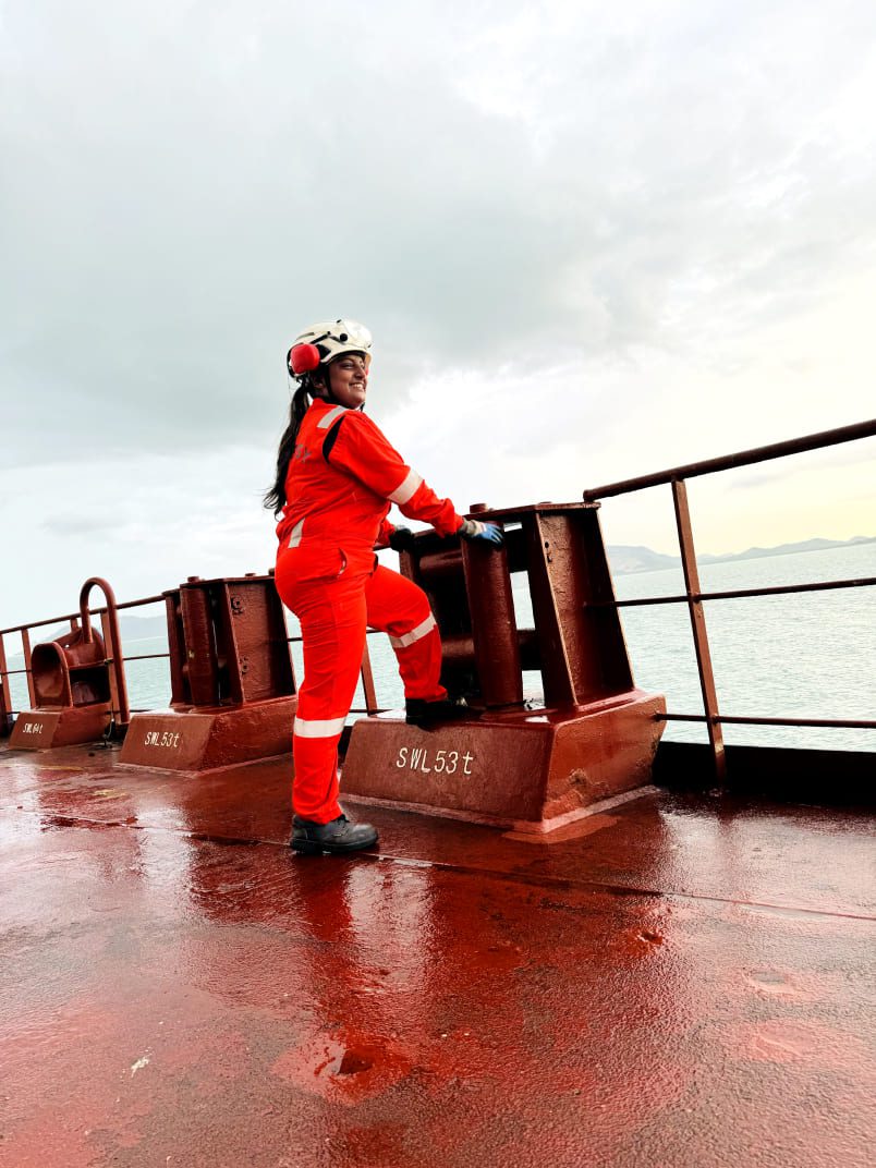 woman seafarer on ship